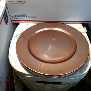6 NEW!GREENBRIER CHARGE PLATES🍺 SIZE 13", A FANTASTIC GIFT GIVING. 🏖